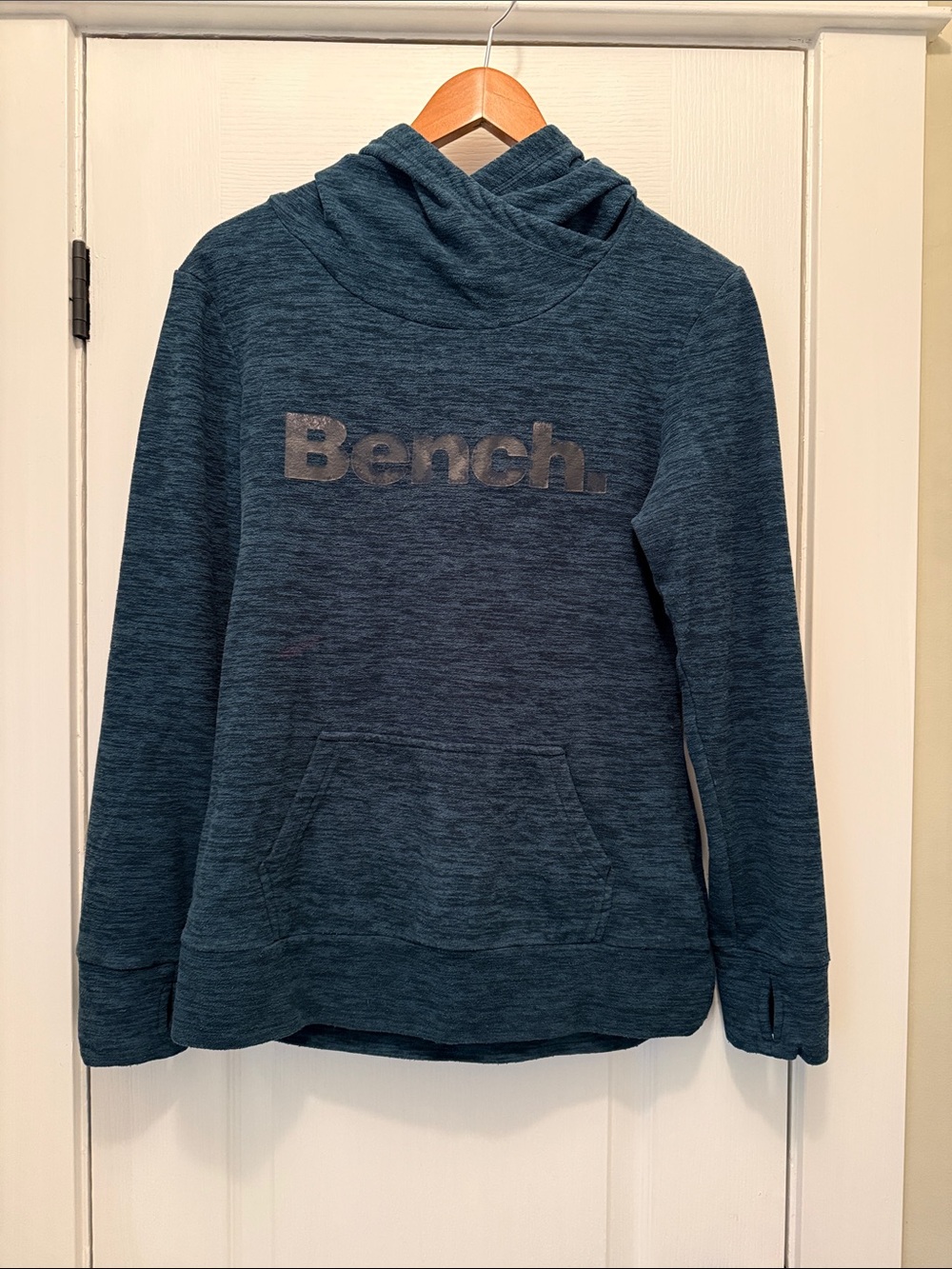 Bench Women's Teal Hooded Cowl Pullover
